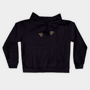 Save the bees stickers Kids Hoodie